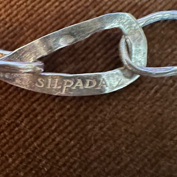 Silpada Sterling Silver Jade Citrine Smoky Quartz Necklace - Picture 5 of 8